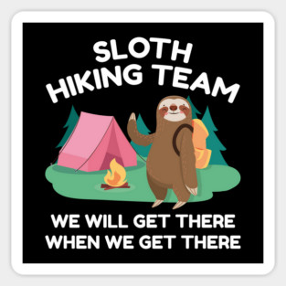 Sloth Hiking Team Sticker