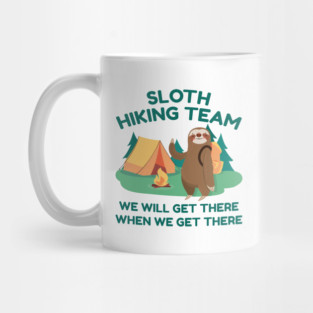 Sloth Hiking Team Mug