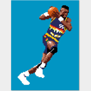 Dikembe Mutombo Pixel Drive Posters and Art