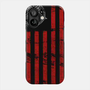 Hail Satan American Occult Flag  print Phone Case