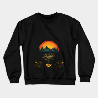 Adventure Awaits – Capture the Moments Crewneck Sweatshirt