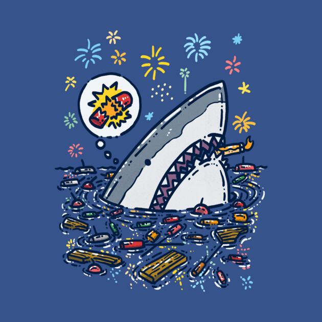 Potential Fireworks Disaster Shark by nickv47