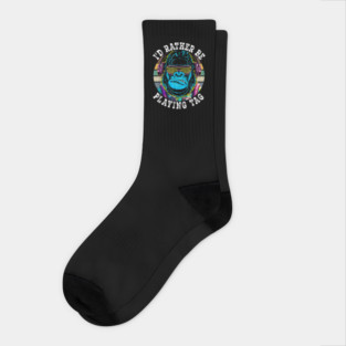 I'd Rather Be Playing Tag Gorilla Monke Tag Gorilla VR Gamer Socks