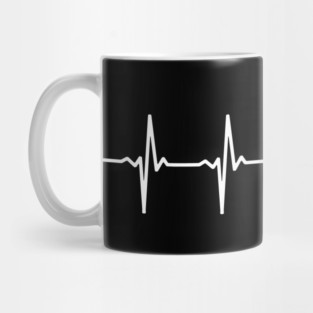 Skiing - Ski Heartbeat Gift For Skiers Mug