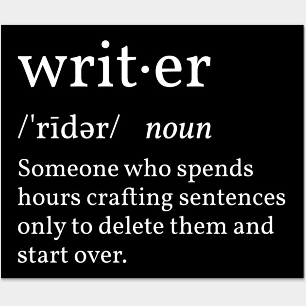 Funny Definition Writer Wall Art by H. R. Sinclair