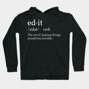 Funny Definition Edit Hoodie