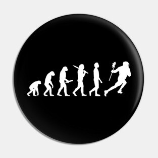 Funny Lacrosse Evolution Gift For Lacrosse Players Pin
