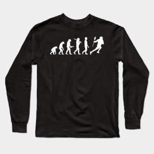 Funny Lacrosse Evolution Gift For Lacrosse Players Long Sleeve T-Shirt