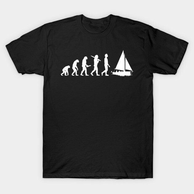 Funny Sailing Evolution Gift For Sailors Skippers Sailing T