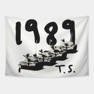 original art - 1989 tiananmen square, tank man Tapestry