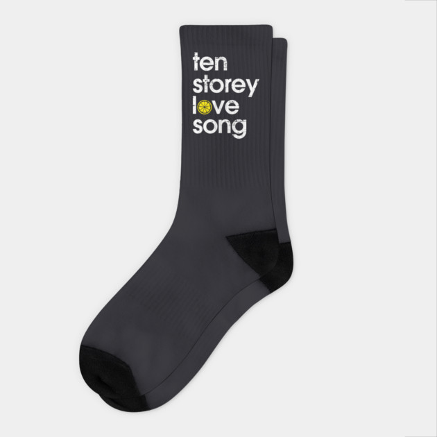 The Stone Roses Ten Storey Indie Love Song Manchester Integrated Lemon Socks by Butter Creative