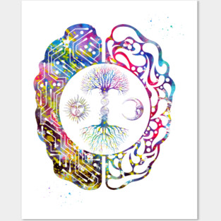 Tree of Life and brain Posters and Art