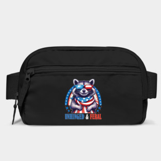 Unhinged and Feral - Funny Raccoon Bag