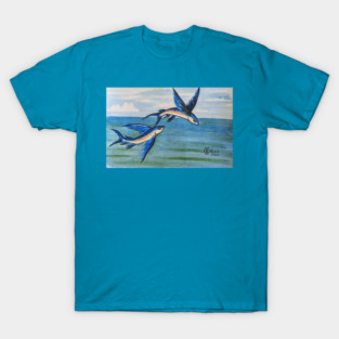 Flying fish gliding over the sea T-Shirt