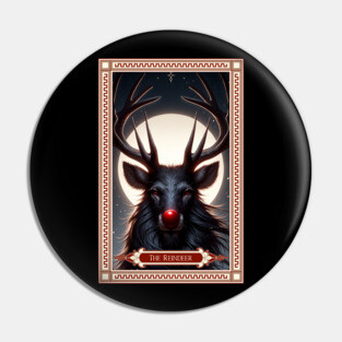 The Reindeer Tarot Card Pin