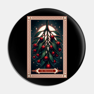 The Mistletoe Tarot Card Pin