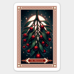 The Mistletoe Tarot Card Sticker