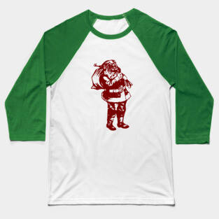 Vintage Santa Baseball T-Shirt