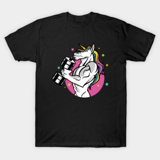 Workout Gym UNICORN fitness MUSCULAR T-Shirt