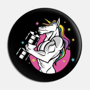 Workout Gym UNICORN fitness MUSCULAR Pin