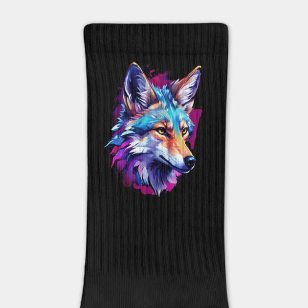 Vibrant Jackal Wild Dog by BirdsnStuff