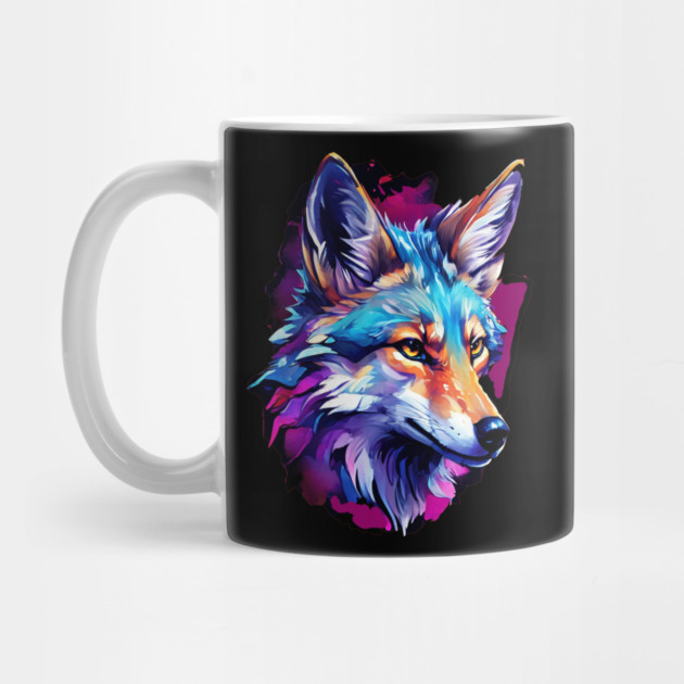 Vibrant Jackal Wild Dog by BirdsnStuff