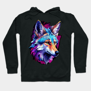 Vibrant Jackal Wild Dog Hoodie