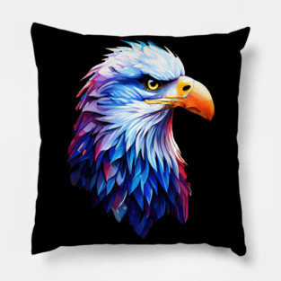 Portrait of a Bald Eagle Pillow