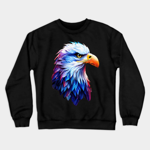 Portrait of a Bald Eagle Crewneck Sweatshirt by BirdsnStuff