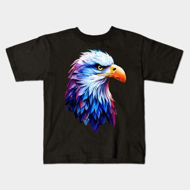 Portrait of a Bald Eagle Kids T-Shirt by BirdsnStuff