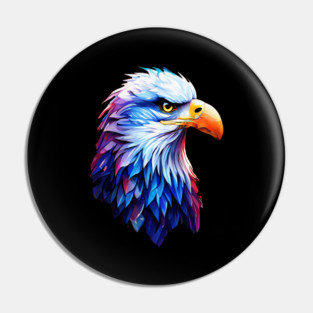 Portrait of a Bald Eagle Pin