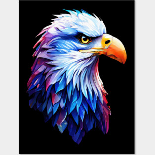Portrait of a Bald Eagle Posters and Art