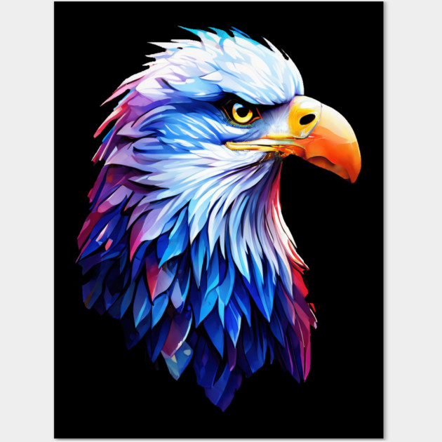 Portrait of a Bald Eagle Wall Art by BirdsnStuff
