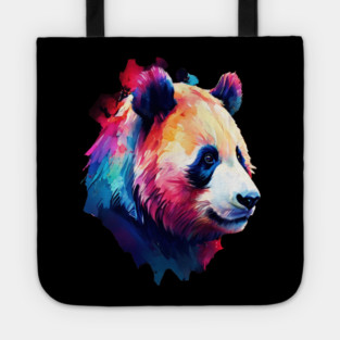 Painted Panda Bear Tote