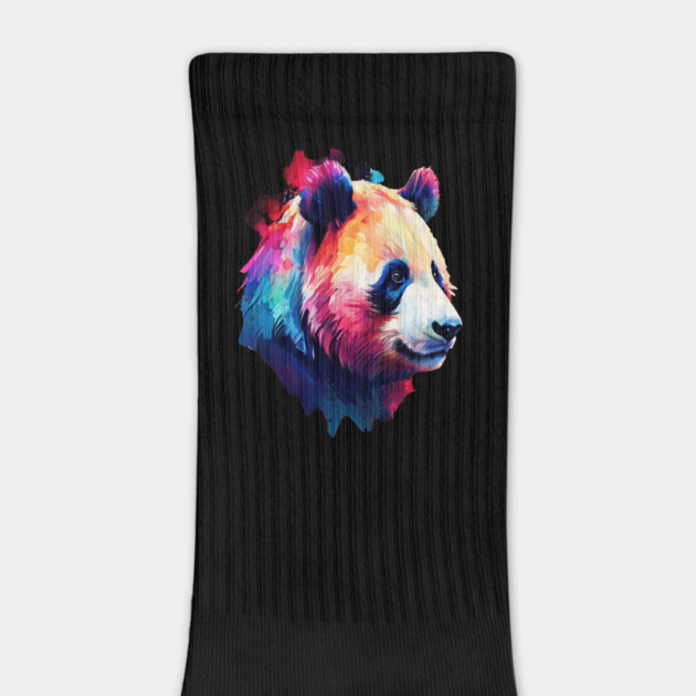 Painted Panda Bear by BirdsnStuff