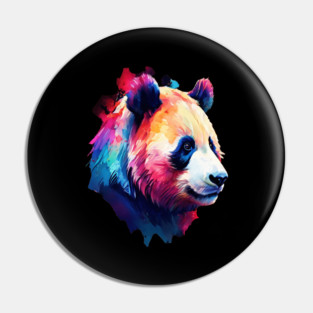 Painted Panda Bear Pin
