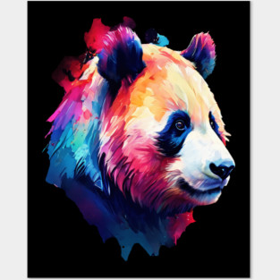 Painted Panda Bear Posters and Art