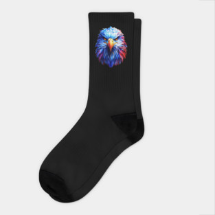 Portrait of a Bald Eagle Socks