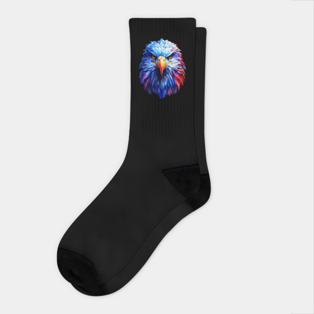 Portrait of a Bald Eagle Socks by BirdsnStuff