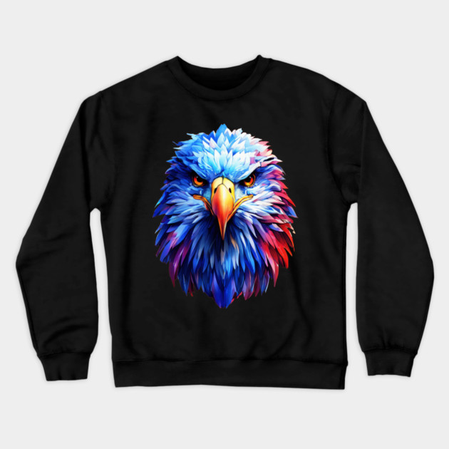 Portrait of a Bald Eagle Crewneck Sweatshirt by BirdsnStuff