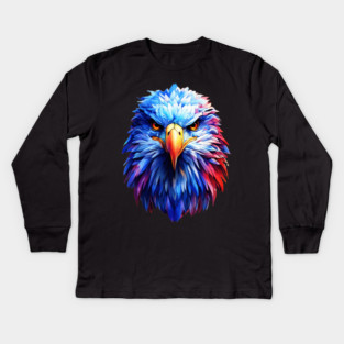 Portrait of a Bald Eagle Kids Long Sleeve T-Shirt