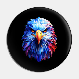 Portrait of a Bald Eagle Pin