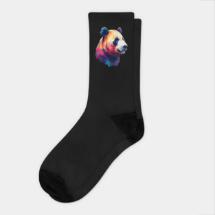 Painted Panda Bear Socks