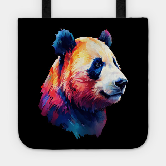 Painted Panda Bear Tote by BirdsnStuff