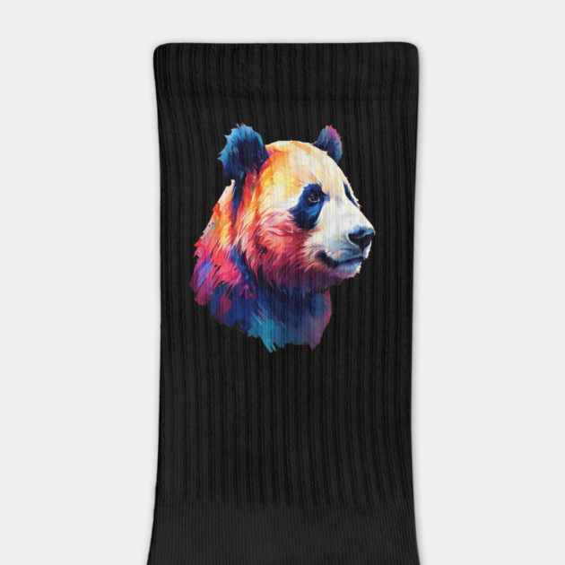 Painted Panda Bear by BirdsnStuff