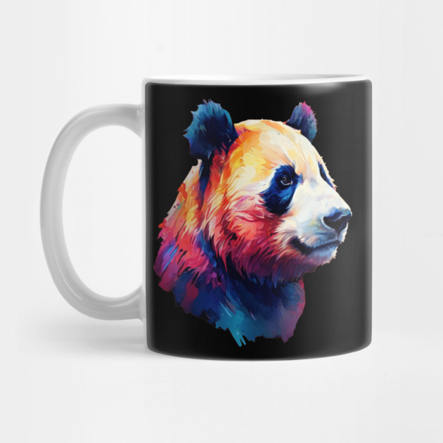 Painted Panda Bear by BirdsnStuff