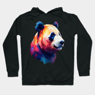 Painted Panda Bear Hoodie