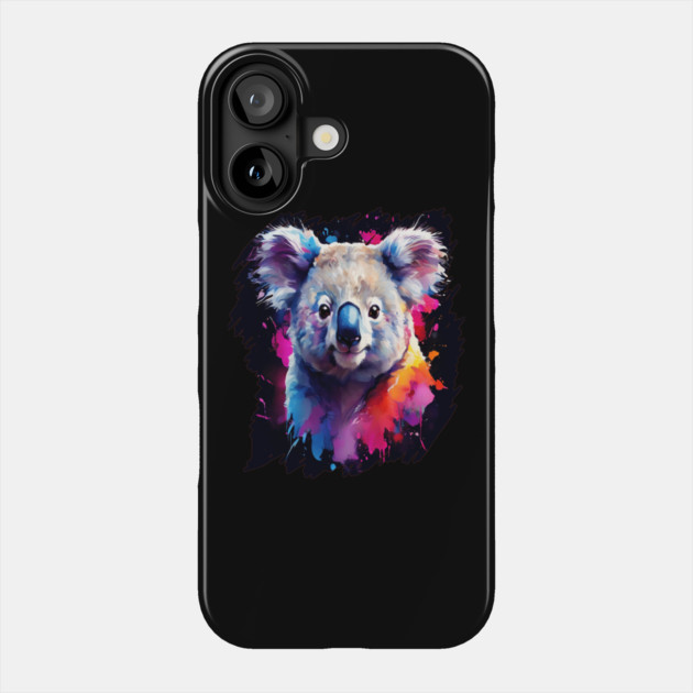Cute Painted Kaola Bear Phone Case by BirdsnStuff