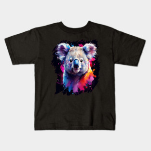 Cute Painted Kaola Bear Kids T-Shirt