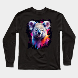 Cute Painted Kaola Bear Long Sleeve T-Shirt